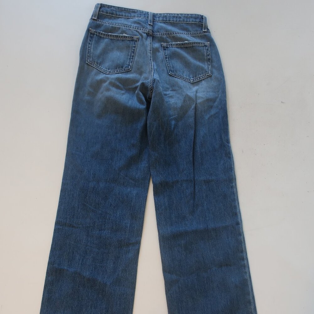 Womens L'Agence Blue (Item-136) Jones Ultra High-Rise Haute Boyle Denim Jeans 25 - Picture 7 of 12